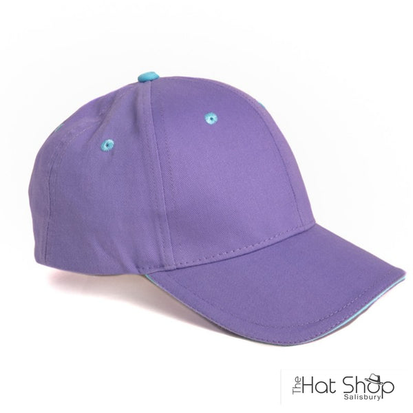 The Hat Shop Kids Baseball Hat Purple