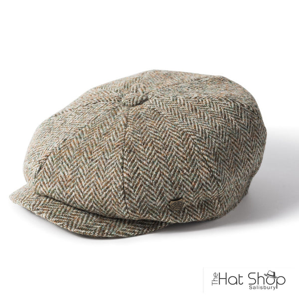 Failsworth Harris Tweed Carloway Bakerboy Cap - The Hat Shop Salisbury