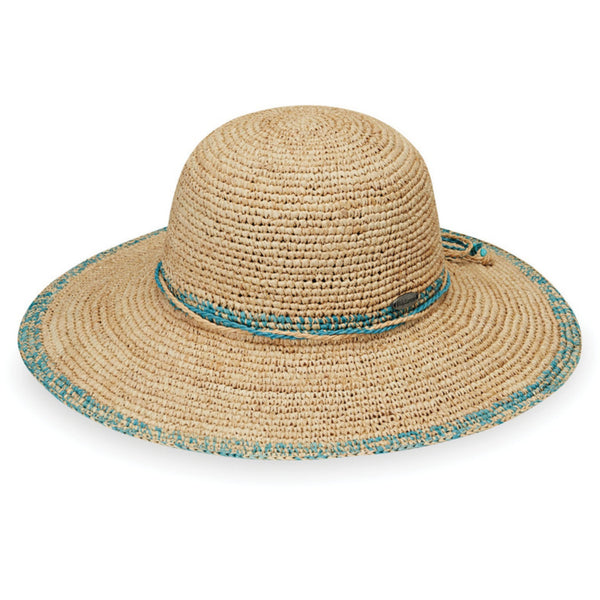 The Hat Shop Ladies Wallaroo 'Camille' Sun Hat Turquoise