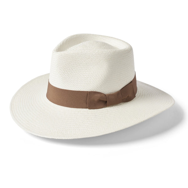 The Hat Shop Failsworth Ladies Hand Made Genuine Panama Hat Taupe