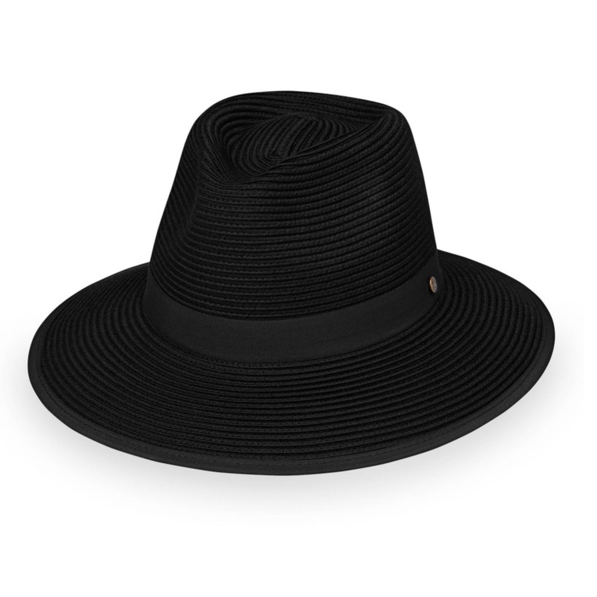 The Hat Shop Ladies Wallaroo 'Gabi' Pony Tail Sun Hat UPF50+ Black