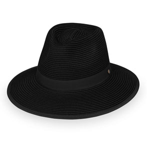 The Hat Shop Ladies Wallaroo 'Gabi' Pony Tail Sun Hat UPF50+ Black