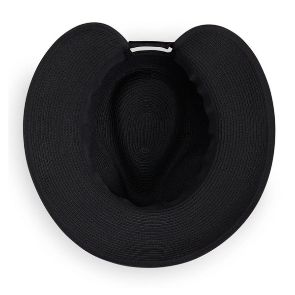 The Hat Shop Ladies Wallaroo 'Gabi' Pony Tail Sun Hat UPF50+ Black