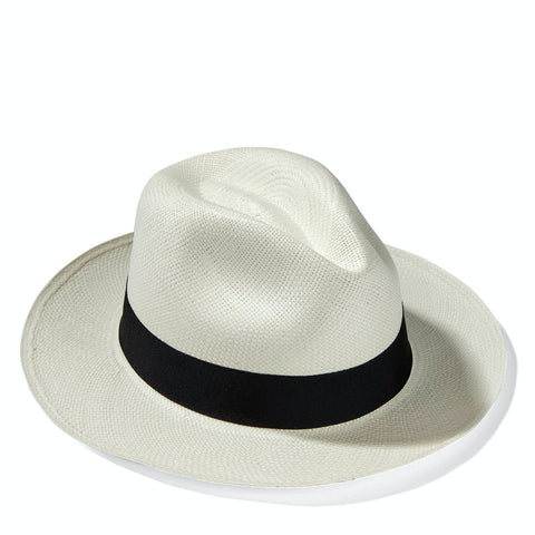 The Hat Shop Handmade Genuine Panama Fedora Hat 