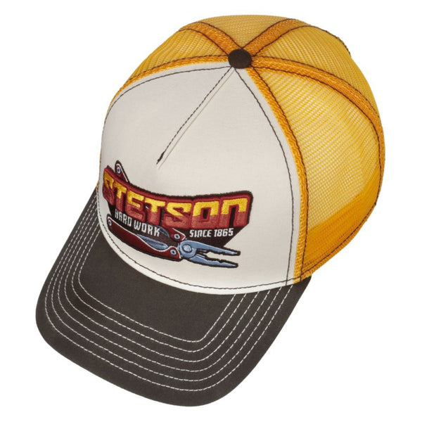The Hat Shop Stetson Hard Work Trucker Cap 'Yellow' 