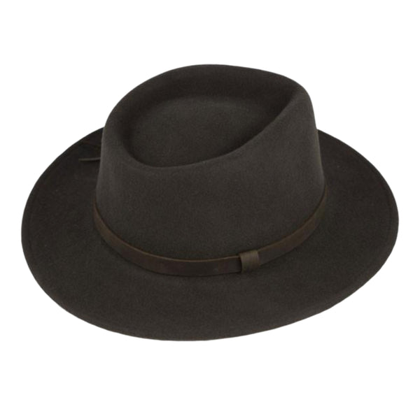 The Hat Shop Jack Murphy Boston Crushable Felt Hat Brown