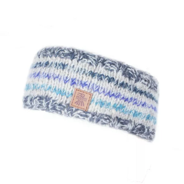 The Hat Shop Ladies Pachamama Langtang Lined Wool Headband Blue