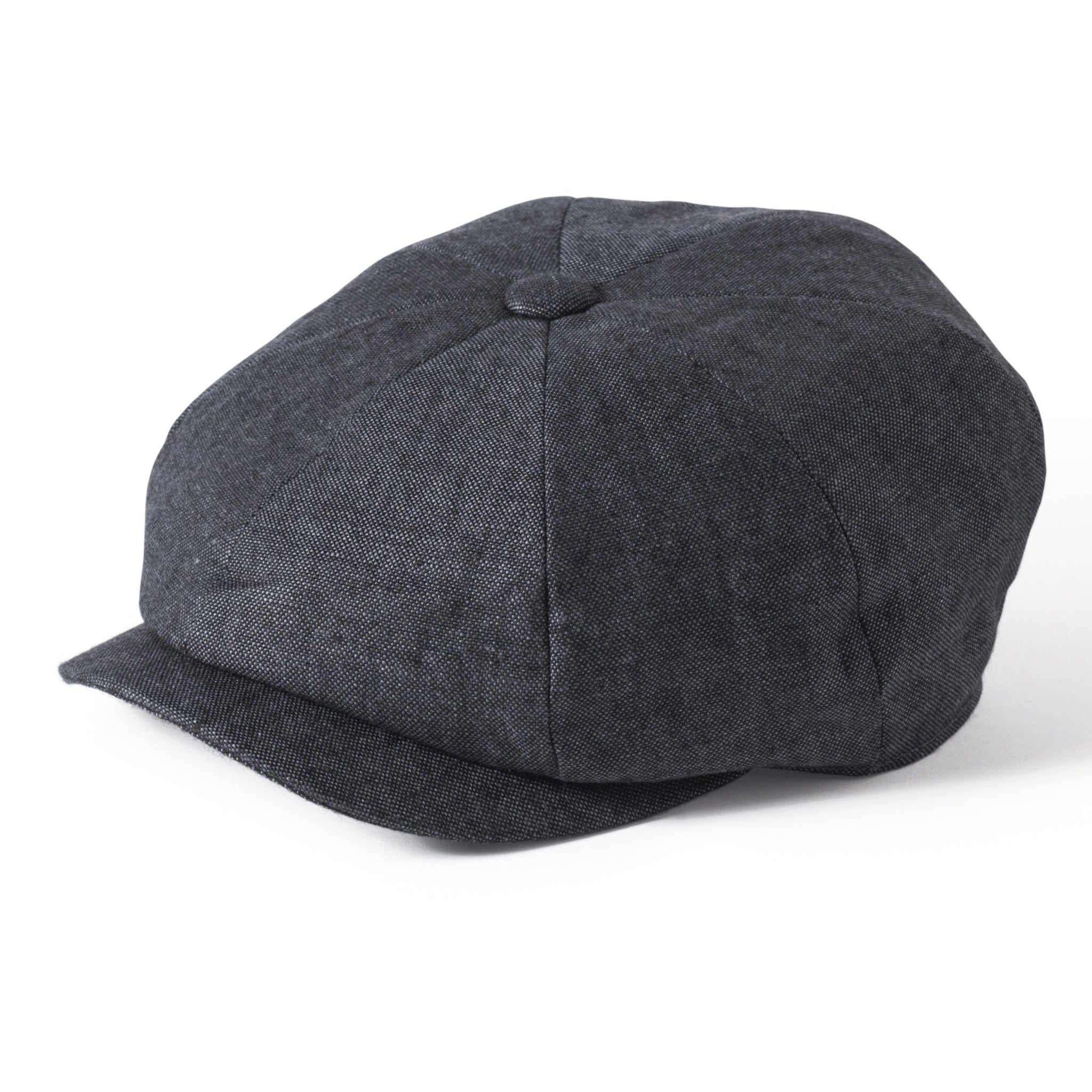 The Hat Shop Failsworth Irish Linen Newsboy - Bakerboy Charcoal