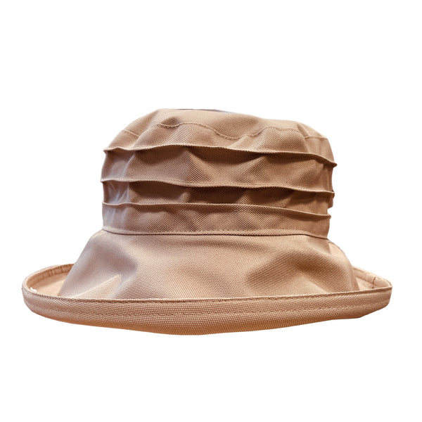 The Hat Shop Ladies Peak & Brim 'Lucy' Waterproof Hat Beige