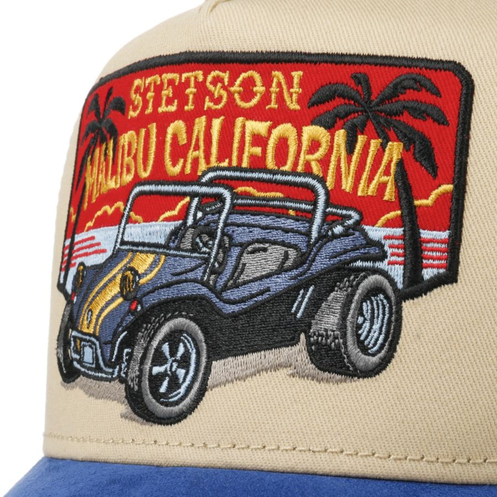 7756105 STETSON TRUCKER ON THE ROAD MOTARD FUSHIA BEIGE HOMME