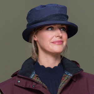 Jack Murphy Malvern ladies waterproof hat, navy