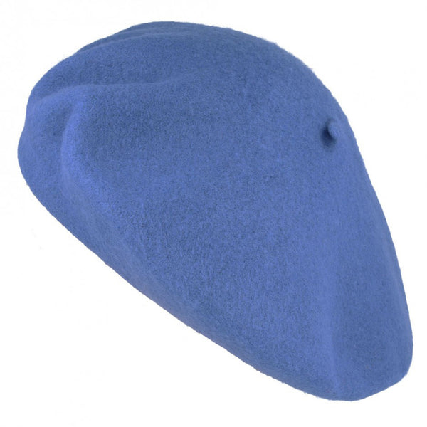 The Hat Shop | Maz Classic 100% Wool Royal Blue Beret