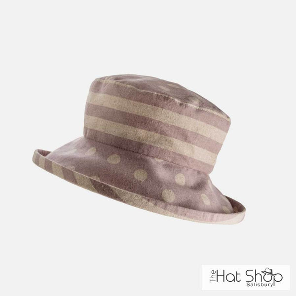 The Hat Shop Proppa Toppa Japanese Linen Sun Hat Lilac