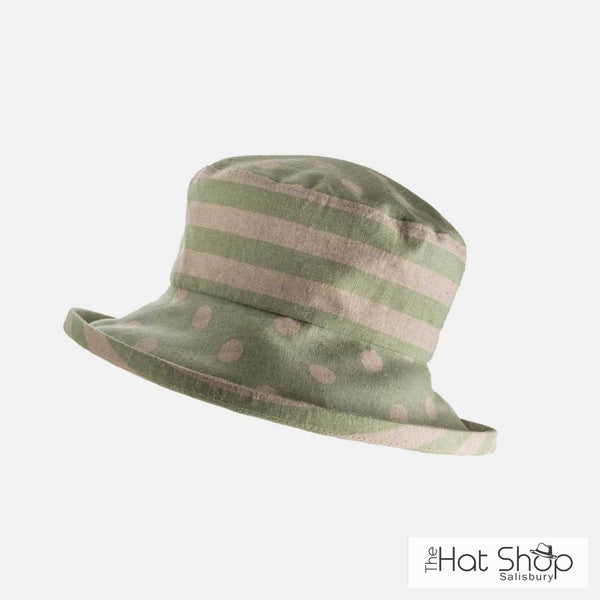The Hat Shop Proppa Toppa Japanese Linen Sun Hat Sage