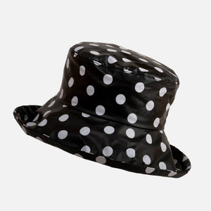 The Hat Shop Proppa Toppa Waterproof Large Brim Hat Black