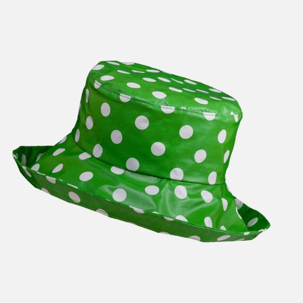 The Hat Shop Proppa Toppa Waterproof Large Brim Hat Bright Green