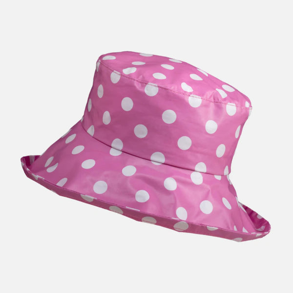 The Hat Shop Proppa Toppa Waterproof Large Brim Hat Pink