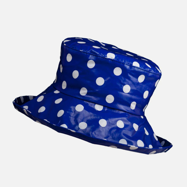 The Hat Shop Proppa Toppa Waterproof Large Brim Hat Royal Blue
