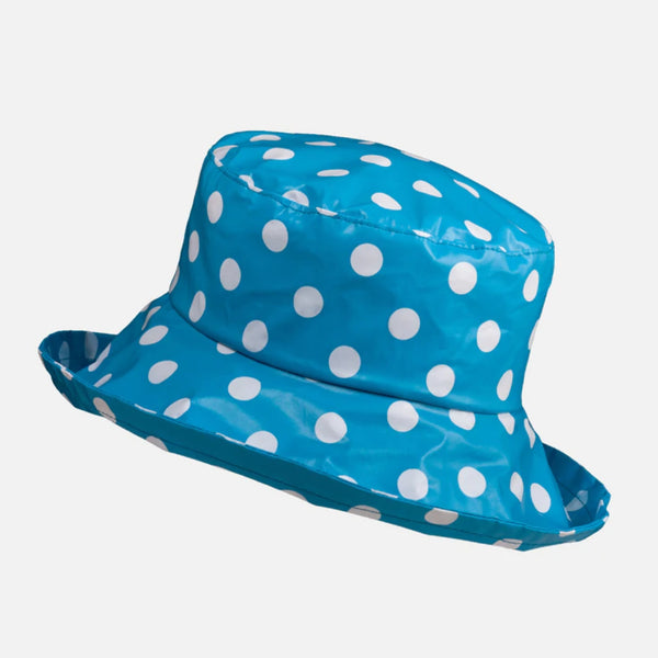 The Hat Shop Proppa Toppa Waterproof Large Brim Hat Sky Blue