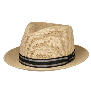 The Hat Shop Stetson 'Player' Genuine Panama Crochet Hat