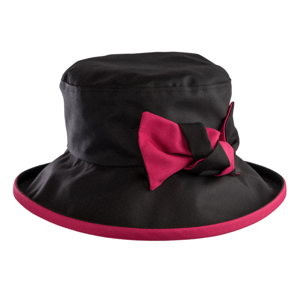 Proppa Toppa Waterproof  Black & Pink Hat in a Bag