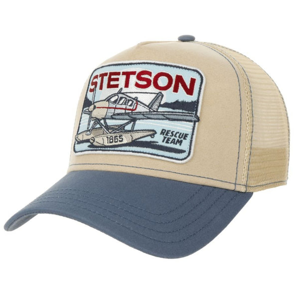The Hat Shop Stetson Rescue Team Trucker Cap 'Beige-Blue' 