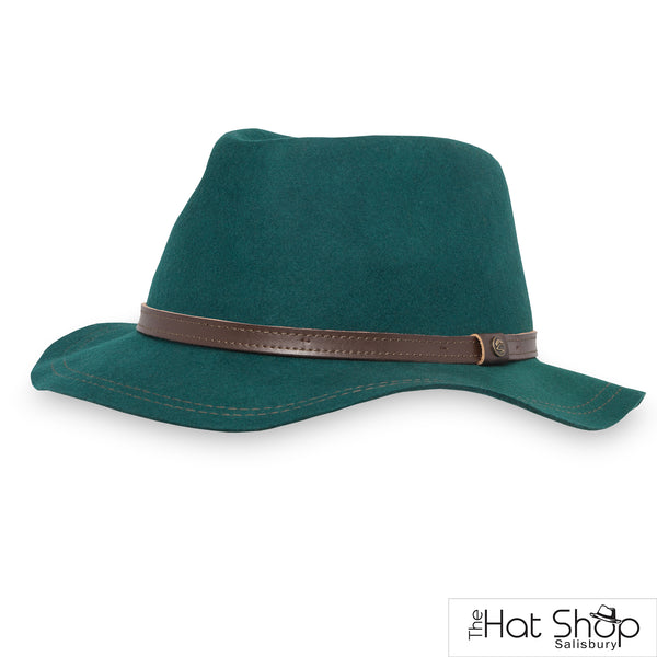 The Hat Shop Sunday Afternoons Ladies Cassie Fedora Emerald