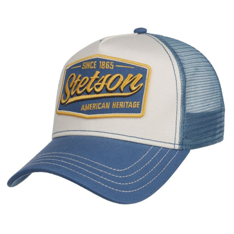 The Hat Shop Stetson Since 1865 Vintage Trucker Cap 'Blue'