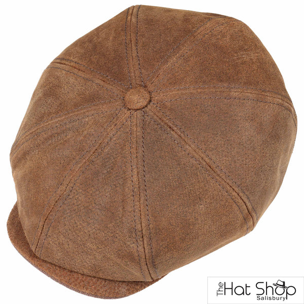 The Hat Shop Stetson Leather Burney Hatteras Brown