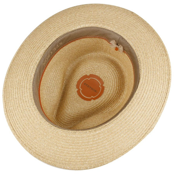 The Hat Shop Stetson 'Lintano' Fedora Toyo Straw Hat Natural