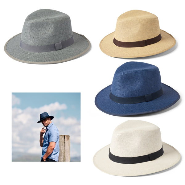 The Hat Shop Failsworth Paper Straw Safari Fedora Hat