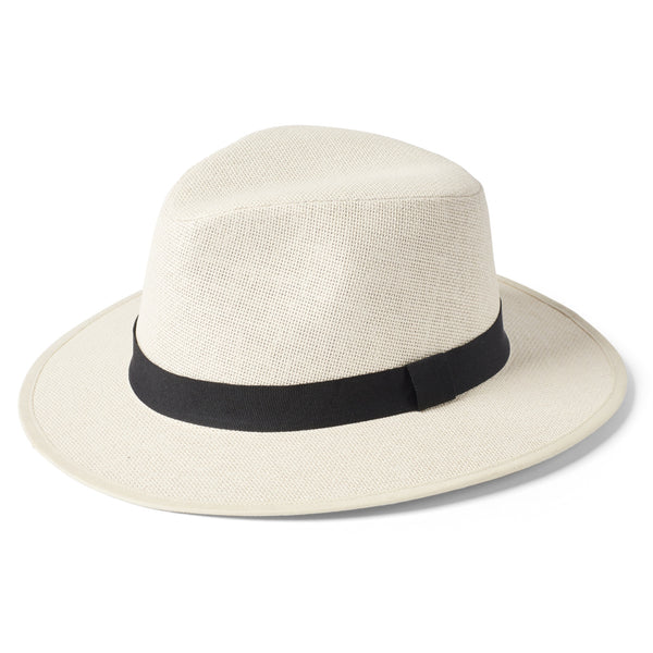 The Hat Shop Failsworth Paper Straw Safari Fedora Hat Natural