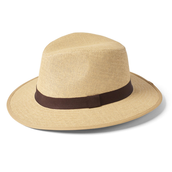 The Hat Shop Failsworth Paper Straw Safari Fedora Hat Straw
