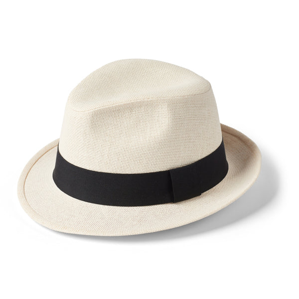 The Hat Shop Failsworth Paper Straw Trilby Hat Natural
