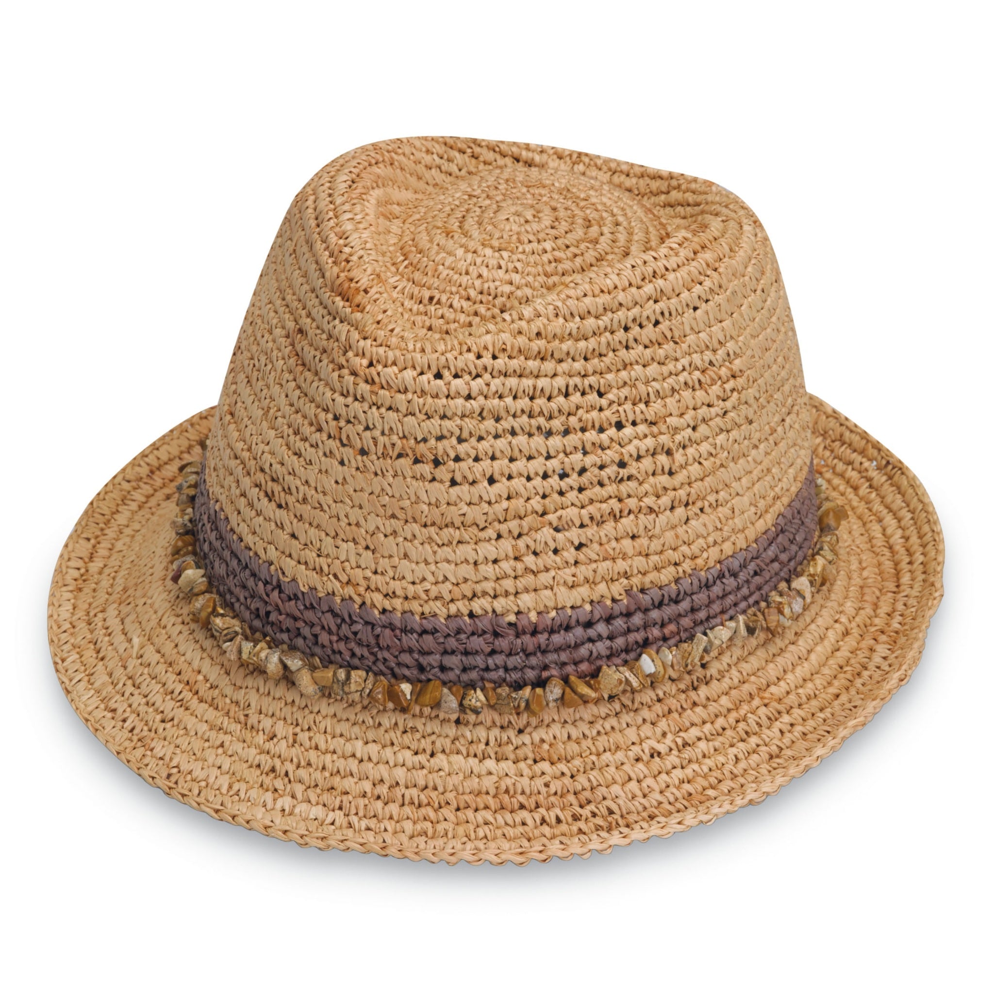 The Hat Shop Ladies Wallaroo 'Tahiti' Raffia Sun Hat Taupe