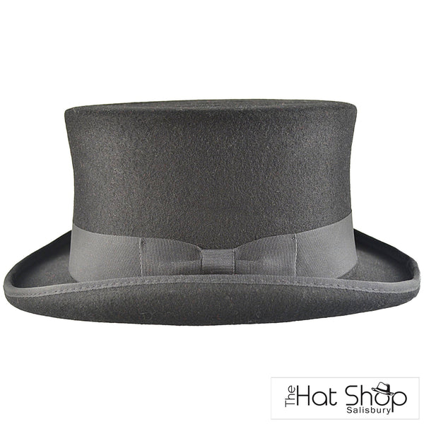 The Hat Shop Wool Top Hat Black