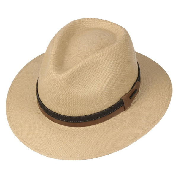 The Hat Shop Stetson 'Vermaron' Traveller Genuine Panama Hat Natural