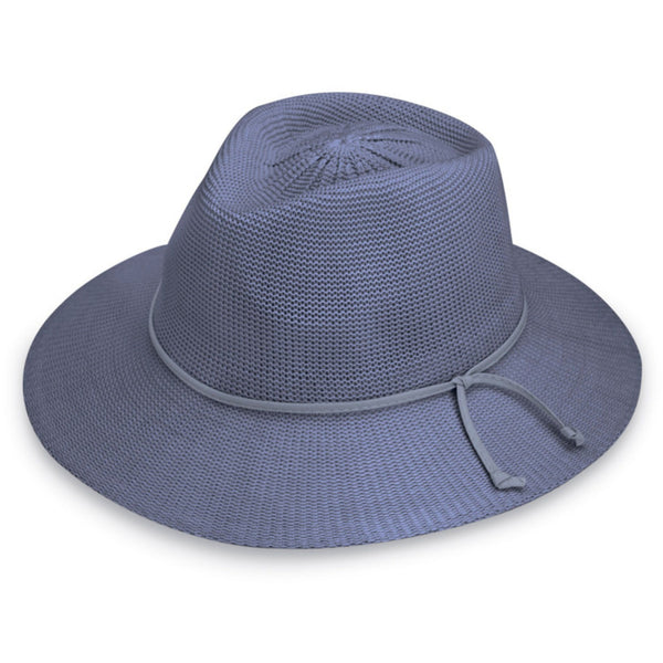 The Hat Shop Ladies Wallaroo 'Victoria Fedora Sun Hat UPF50+ Dusty Blue