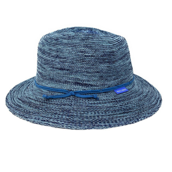 The Hat Shop Ladies Wallaroo 'Victoria Fedora Sun Hat UPF50+ Mixed Denim