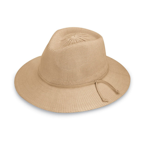 The Hat Shop Ladies Wallaroo 'Victoria Fedora Sun Hat UPF50+ Tan