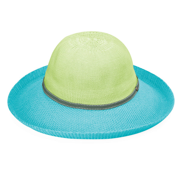 The Hat Shop Ladies Wallaroo 'Victoria Two Toned' Sun Hat Lime