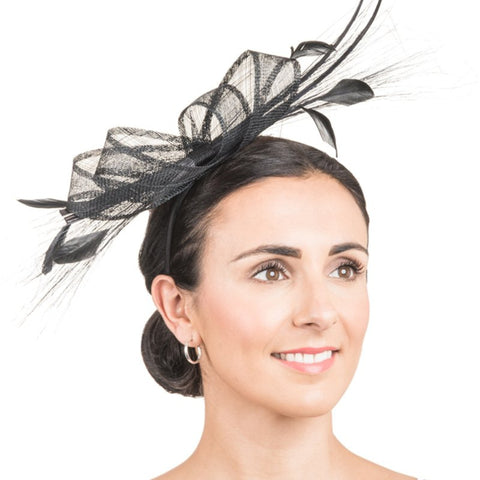 The Hat ShopLooped HeadBand With Double Loop Quills & Feathers 