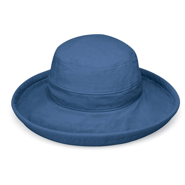The Hat Shop Ladies Wallaroo 'Canvas Casual Traveler' Sun Hat UPF50+ Slate Blue