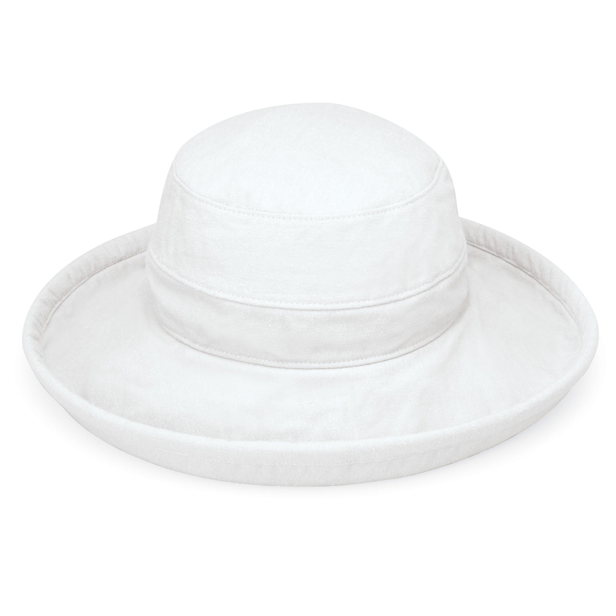 The Hat Shop Ladies Wallaroo 'Canvas Casual Traveler' Sun Hat UPF50+ White