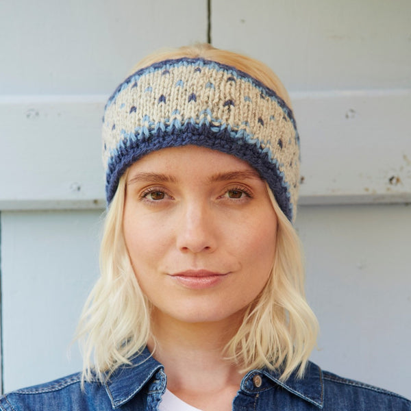 The Hat Shop Pachamama Bantry Bay Wool Headband Blue