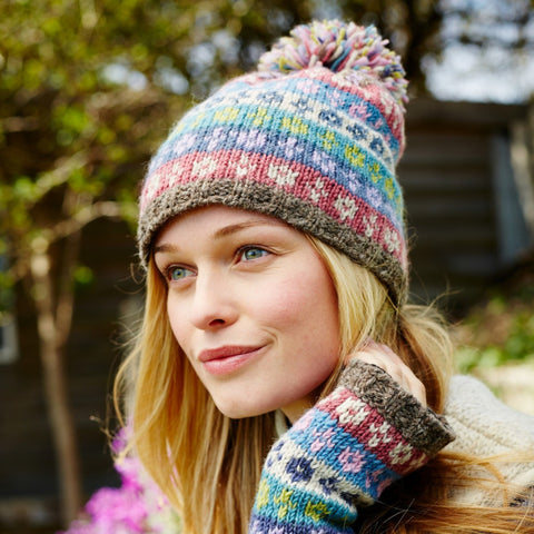 The Hat Shop Pachamama Bloomsbury Wool Bobble Beanie Hat Cool