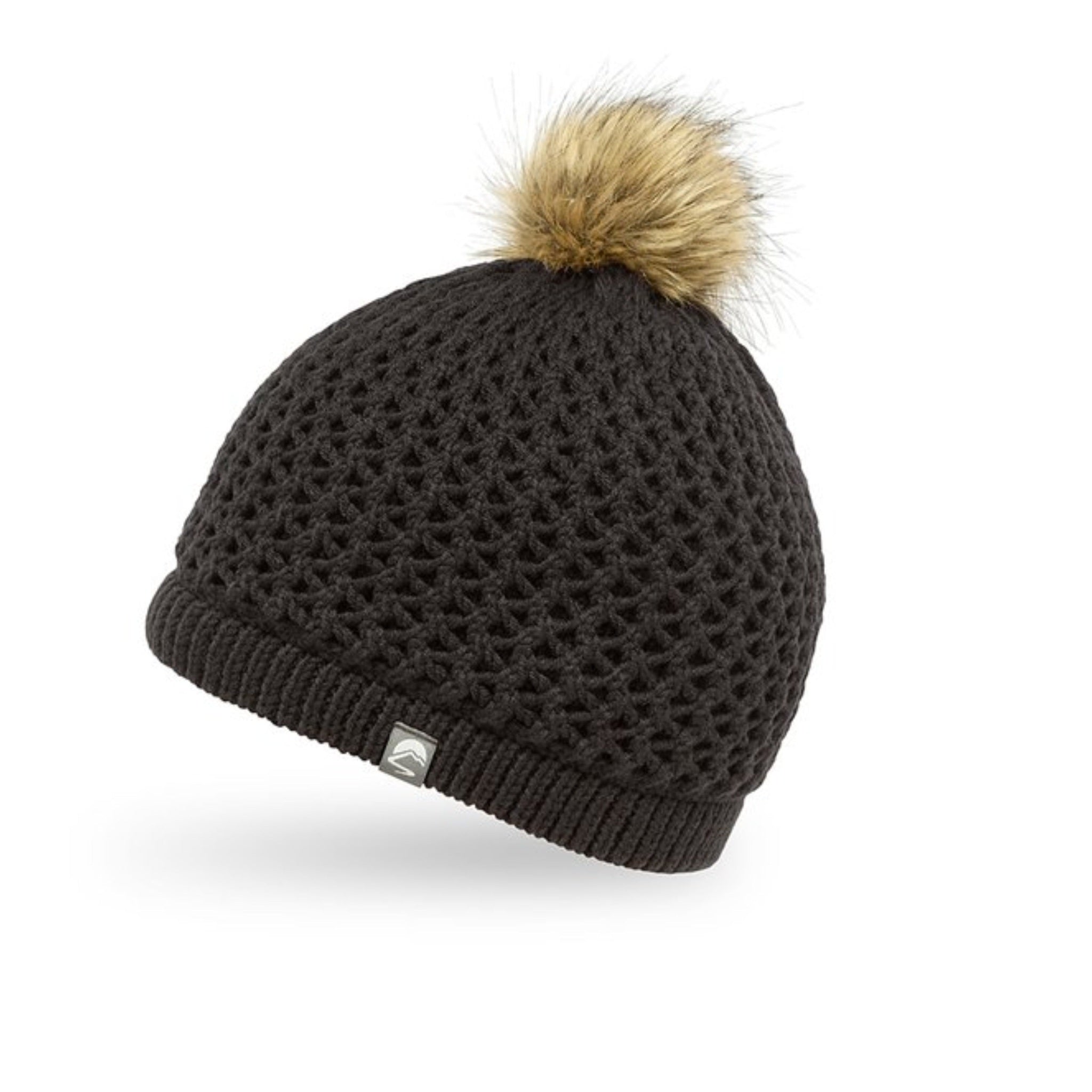 The Hat Shop Sunday Afternoons Merino Wool Celeste Beanie Hat Black