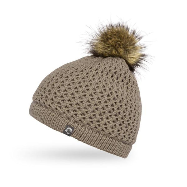 The Hat Shop Sunday Afternoons Merino Wool Celeste Beanie Hat Taupe