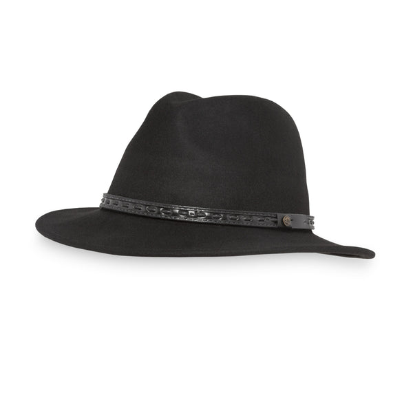 The Hat Shop Sunday Afternoons Wool Rambler Fedora Hat Black