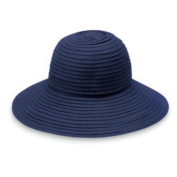 The Hat Shop Ladies Wallaroo 'Scrunchie' Sun Hat UPF50+ Navy